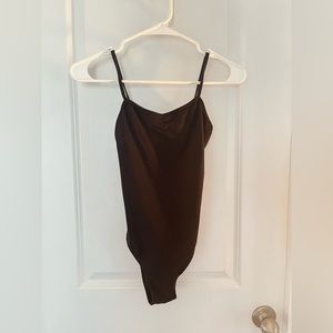 black ballet leotard